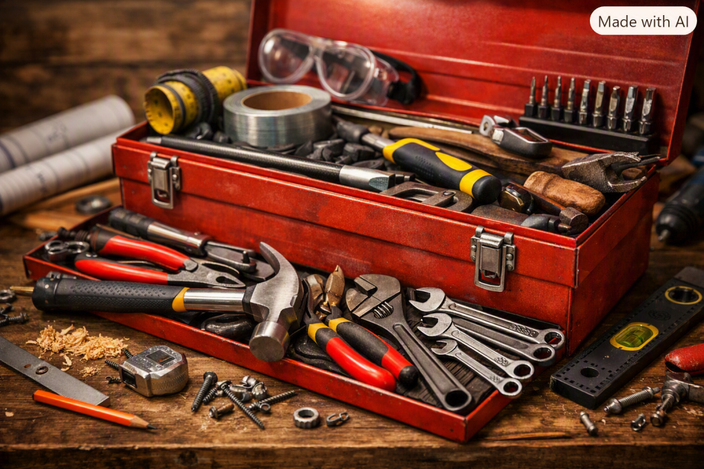 Toolbox with Tools